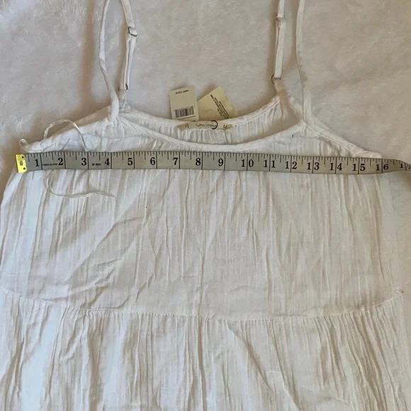 SALTY LEMON Chic White Spaghetti Strap Maxi Dress - Picture 8 of 13